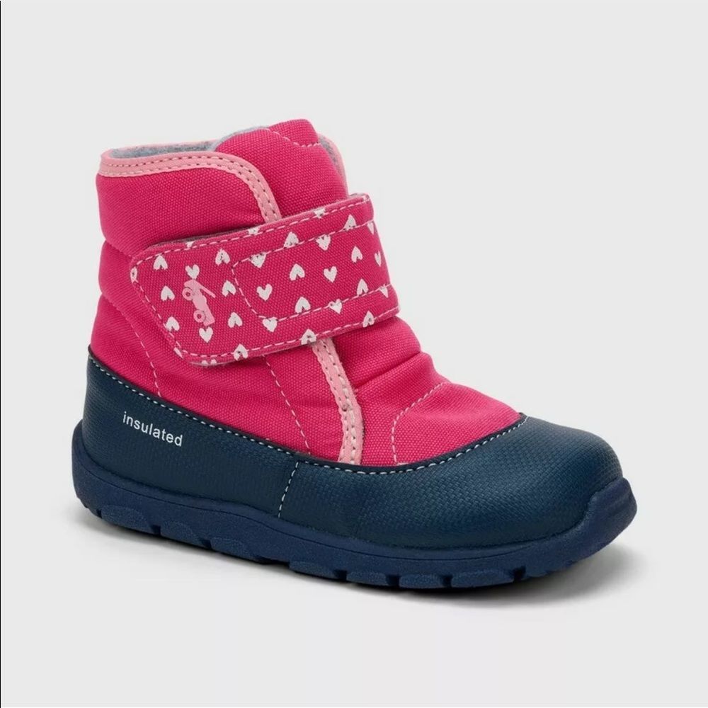 See Kai Run Pink and Blue Kids Boots